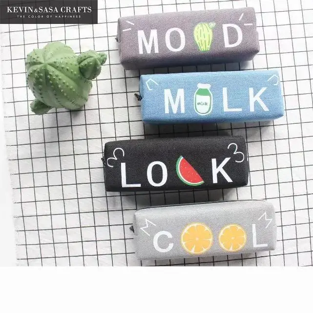 

Fruits Pencil Case Fabric Quality School Supplies Bts Stationery Gift School Cute Pencil Box Pencilcase Pencil Bag School Tools