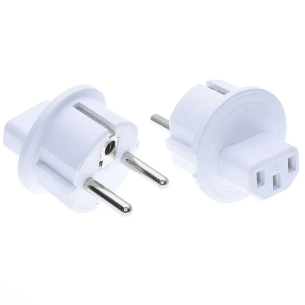Европейская вилка к адаптеру C13 для AudioCube CEE7/7 IEC переходник 540USPLUG Schuko Тип E/F вилки
