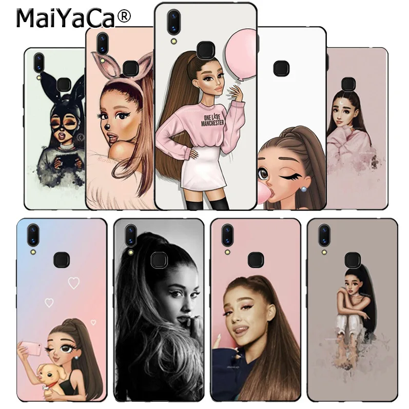 

MaiYaCa cartoon Ariana Grande Diy Cell Phone Protective Case for vivo v9 v7 Y83 x20 x20plus x21 plus nex s case coque
