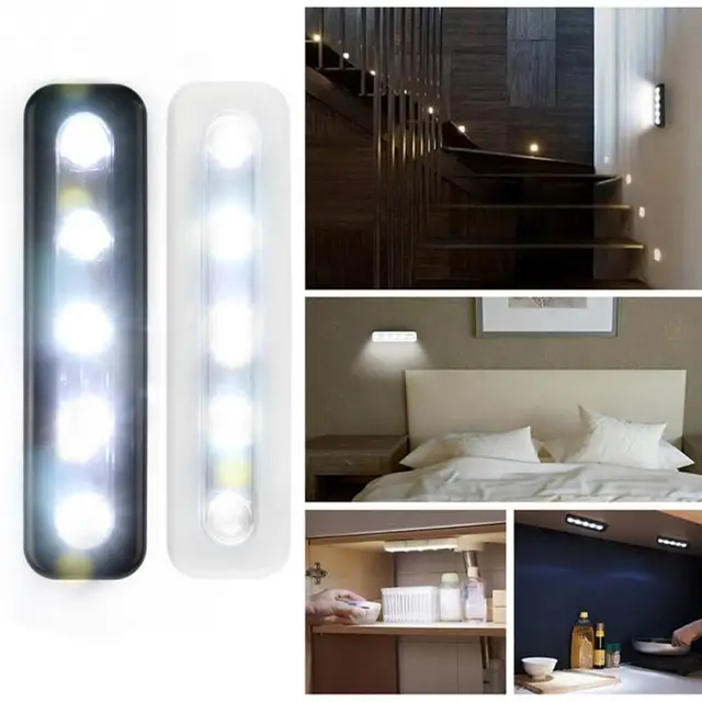 Mini luce armadio lampada da parete senza fili ha condotto l ... Mobili da parete