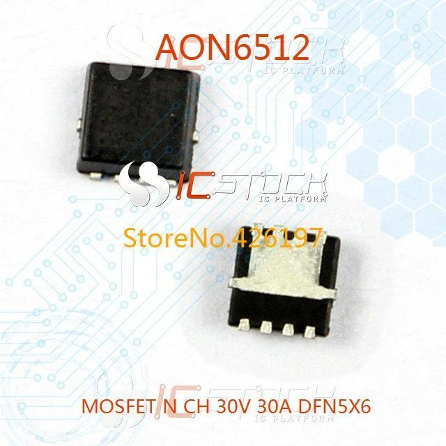 4 PCs AON6512 a&o N Channel MOSFET 30V 115A 33W DFN5x6 NEW #BP
