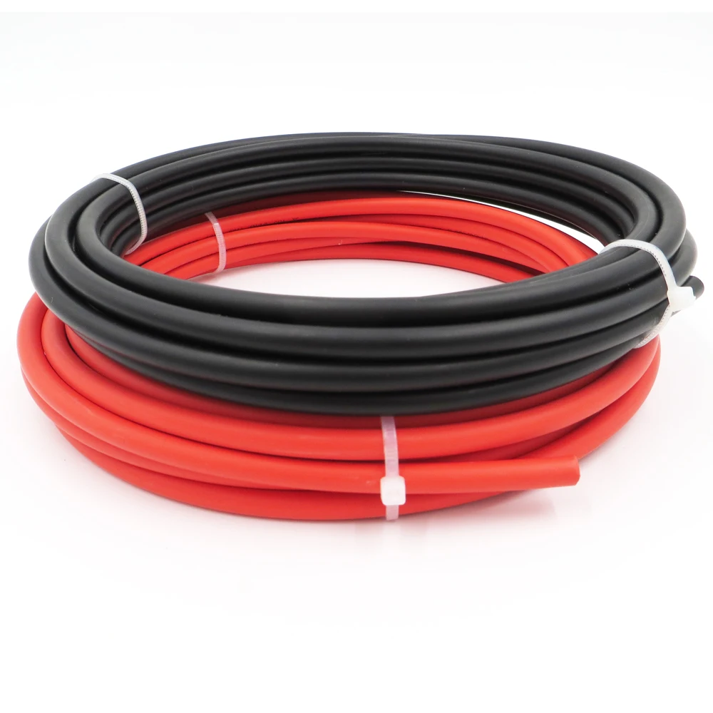 20m/lot(Black cable 10m+Red Cable 10m) 4mm2 MC4 Solar Connector Cable 12AWG Black or Red TUV Approval Power Cable MC4/MC3 WY