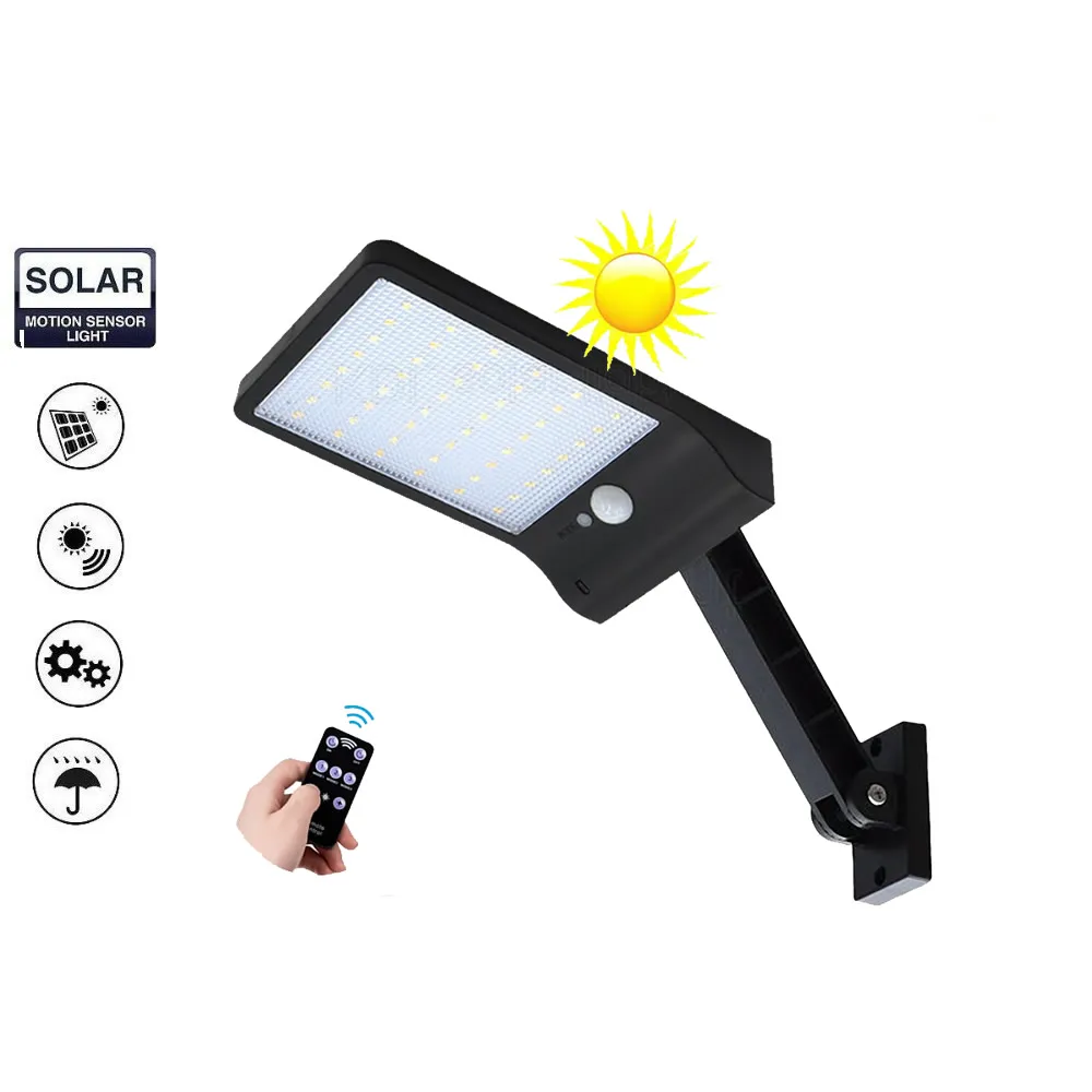 

solar street light 48 LED Solar Powered Wall Light PIR Motion Sensor Outdoor IP65 Waterproof garden road spot new Lamps f