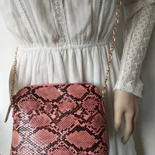 Змея сумка Новая Мода Shell Для женщин Курьерские сумки Высокое качество олень сумка через плечо из искусственной кожи Мини Женский Сумка