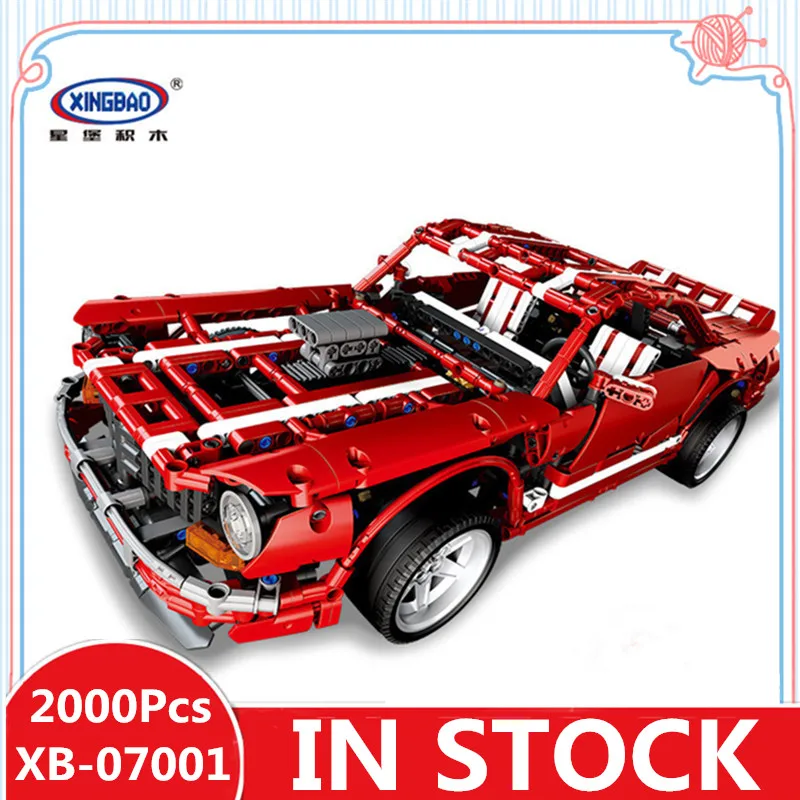 

IN STOCK XINGBAO 07001 Block 2000Pcs Creative MOC Series The 2014 Muscle Car Set Educational Building Blocks Bricks Toy Model