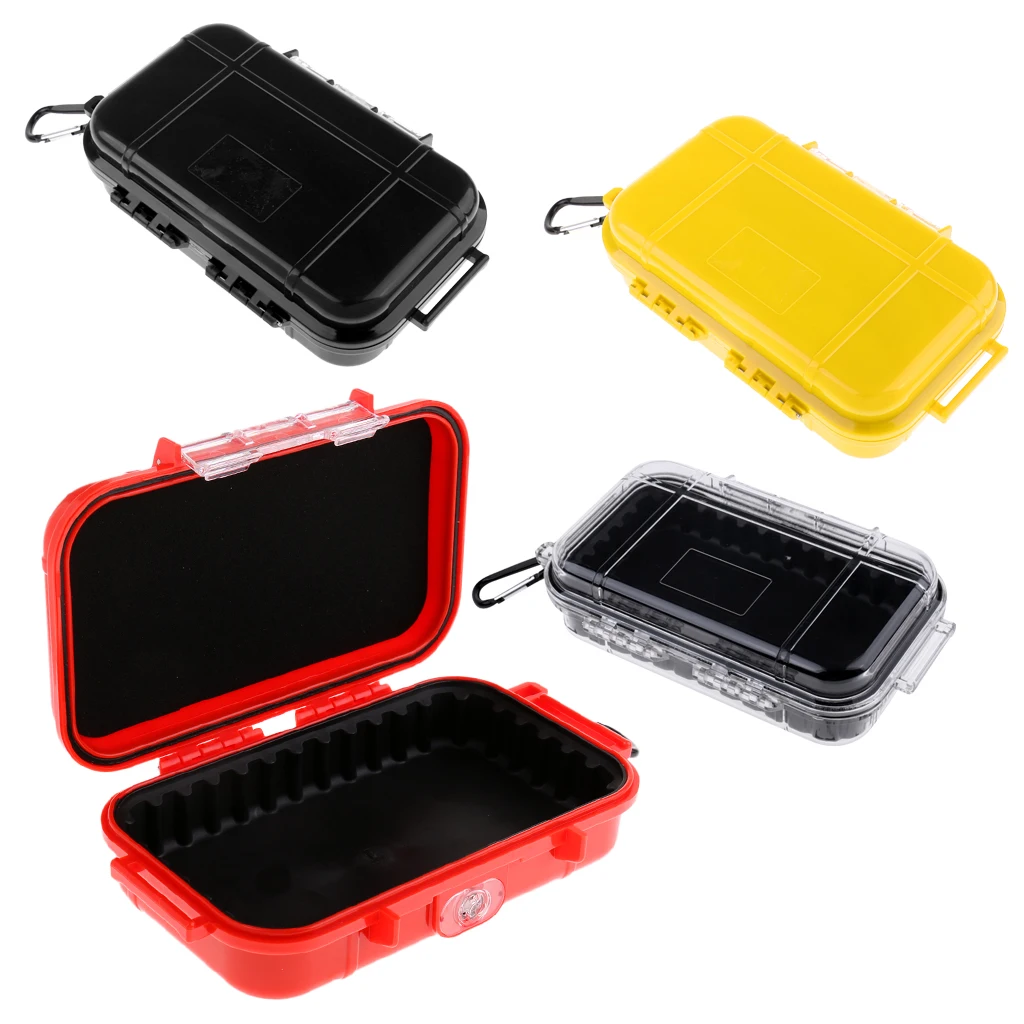 

Waterproof Shockproof Protective Hard Carrying Case Box Container with Carabiner Hook For Outdoor Camping Equipment 4 Colors