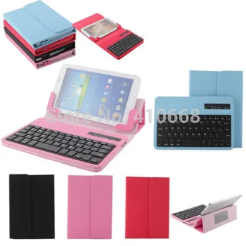 

Universal Removable Bluetooth Keyboard PU Case Cover For lenovo A1000 A3000 A3300 A3500 S5000 tablet Cover Case+Pen