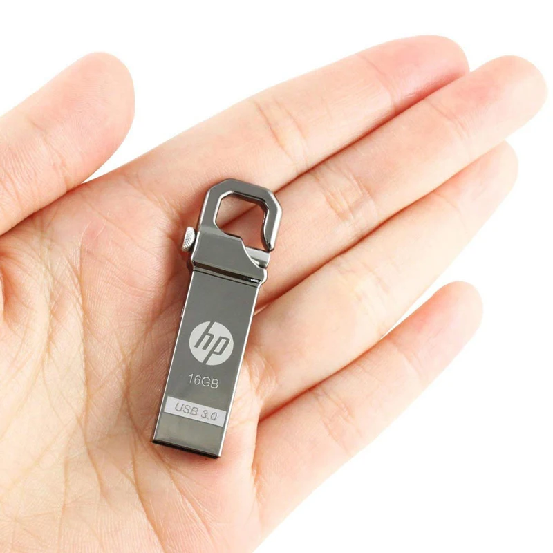 Флешка Металлический флеш-накопитель hp 32 Гб 64 Гб DIY Pendrive X750W Cle USB 3,0 Memory Stick Key Thumb Hook Lock Flies диск на ключ флэшка