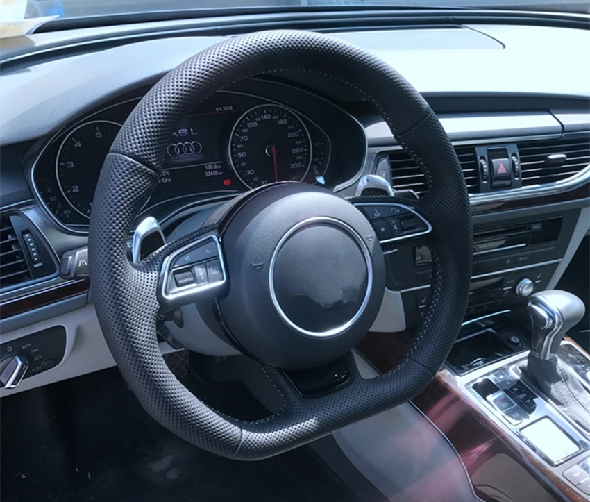 Спортивная перфорированная руль для A3 A4 A5 A6 A7 Q3 Q5 Q7 полностью перфорированные