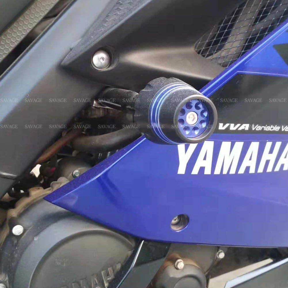Рамка слайдер Крушение протектор для YAMAHA YZF R15 V3- 18 19 YZFR15 аксессуары для мотоциклов катушки защита от падения POM