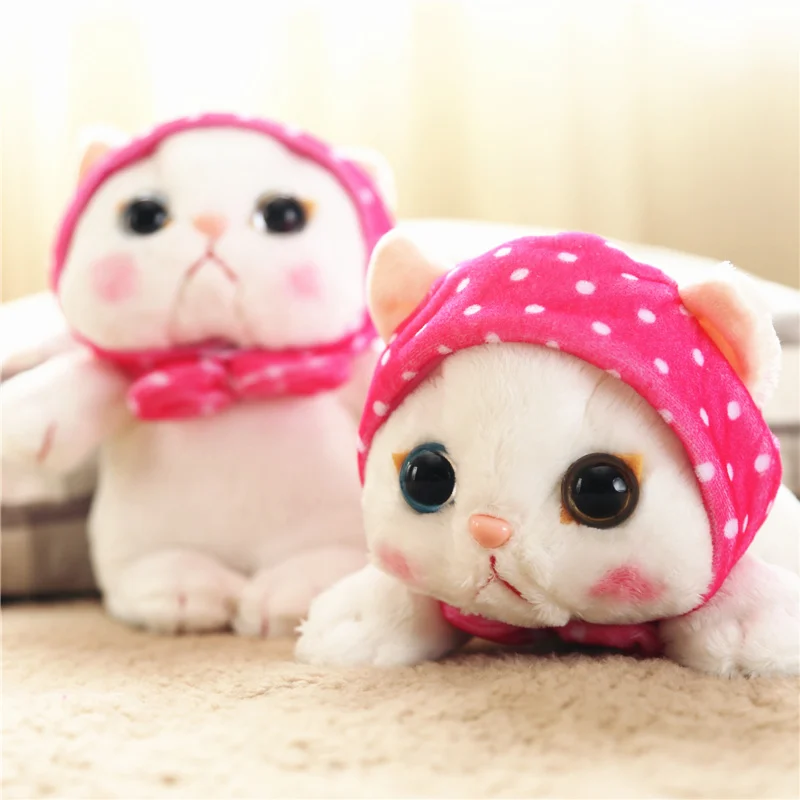 Аниме плюшевая кукла 25 см Южно-корейский Кот плюшевые игрушки большие глаза шарф плащ kitty Vute Jetoy Choo успокаивающие игрушки для подарка на день рождения 1p
