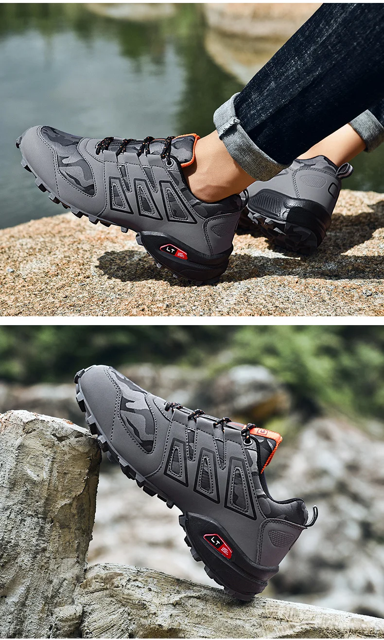 2019 Новая Мужская Уличная походная обувь трекинг Туризм ботинки нескользящая обувь альпинистские горные спортивные ботинки Прогулочные