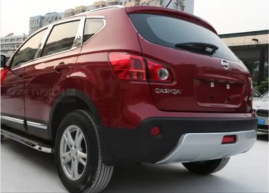Для Nissan Qashqai J10 ABS Хром Передний + Задний бампер протектор защита