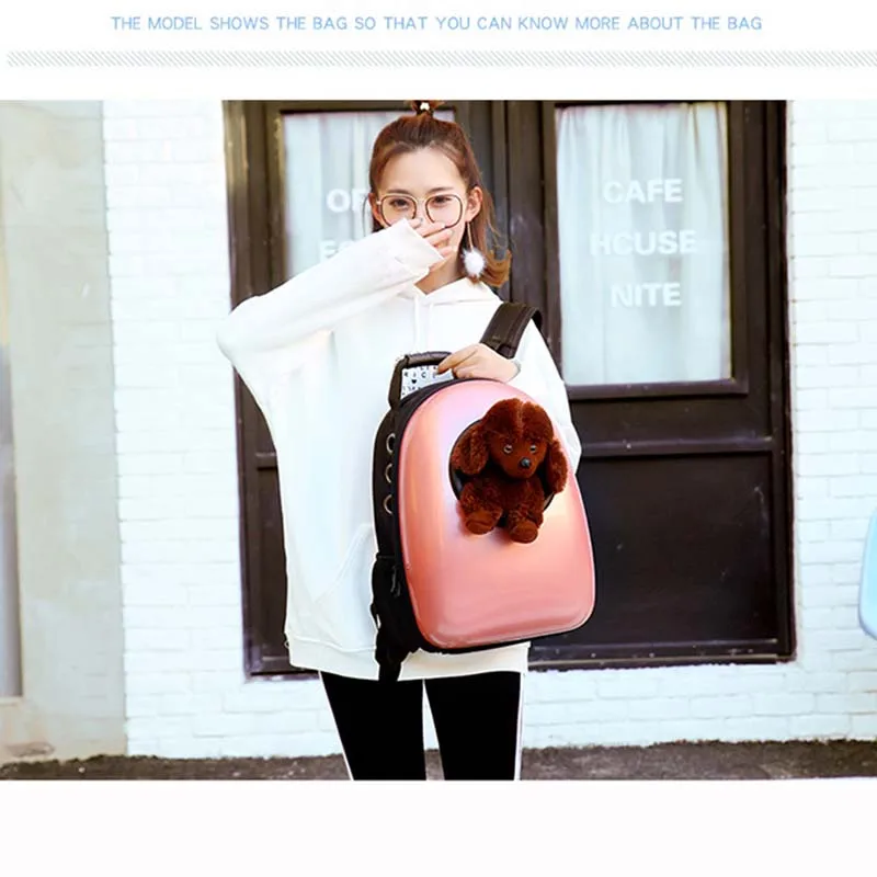 Title 21, Cat Dog Pet Bag Carrier Space Backpack Plastic ...