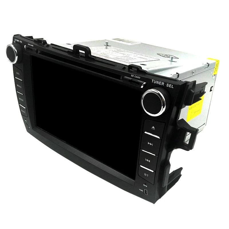 2 din Android 7 1 автомобильный dvd плеер gps для Toyota Corolla 2007 2008 2009 2010 2011 в тире 1024*600