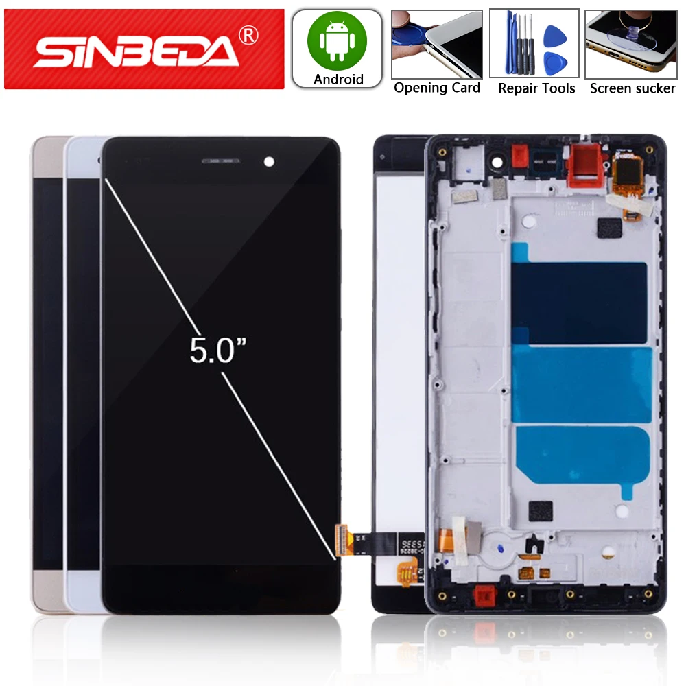 

5.0"Original LCD For HUAWEI P8 Lite Display Touch Screen with Frame Digitizer For HUAWEI P8 Lite 2016 LCD ALE-L21 L04 LCD P8Lite