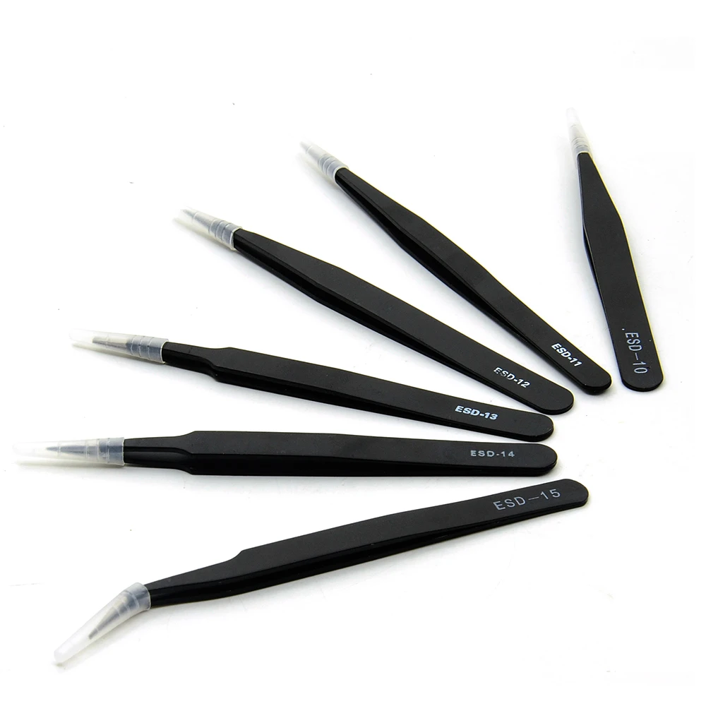 50set-6pcs-Set-Tweezer-Forceps-Stainless-Steel-Anti-Static-Curved-Straight-Tool-Pincers-Pincette-Hand-Tool