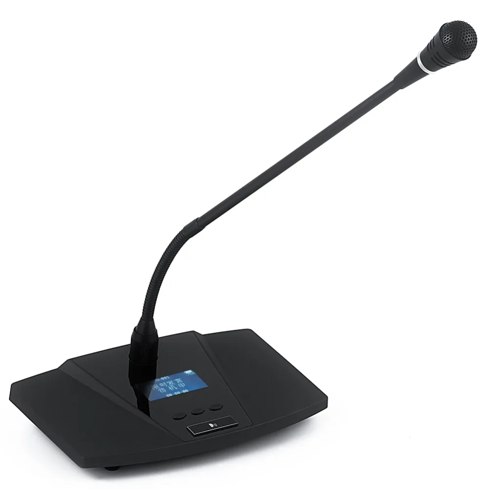 المهنية 2.4G الرقمية اللاسلكية سطح المكتب نظام مكبر صوت للمؤتمرات يتكون من 1 المضيف وحدة ، 21 رئيس و مندوب وحدات