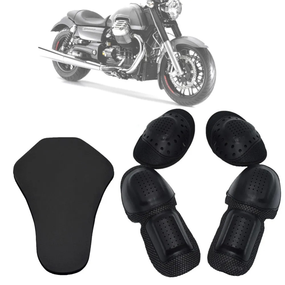 

5Pcs Detachable Anti-Puncture Motorcycle Protection Suit Universal Anti-Fall Pads Riding Shoulder Elbow + Knee Back Protectors