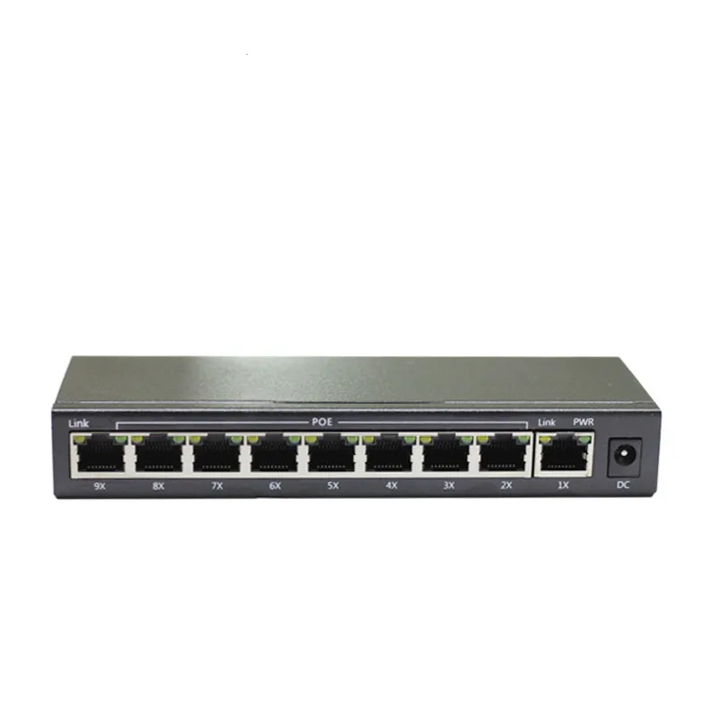 POE 9-портовый Ethernet IEEE802.3af коммутатор ip-камера для телефона светодиодный экран