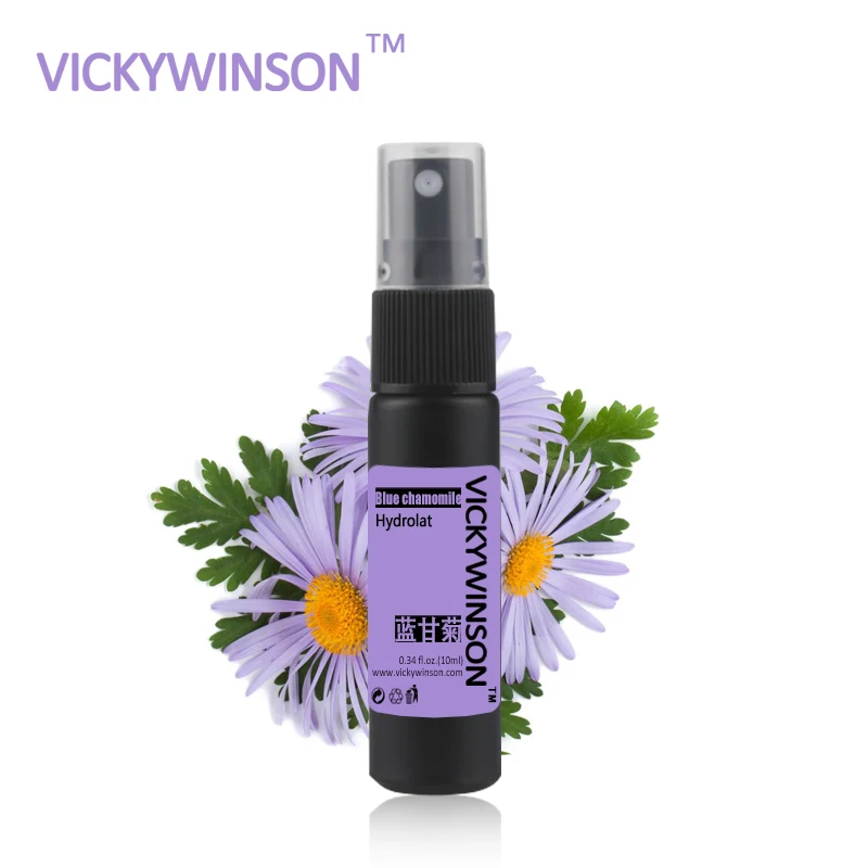 

VICKYWINSON Blue chamomile hydrolat 10ml Hydrating Moisturizing Relieves Redness acne WC7
