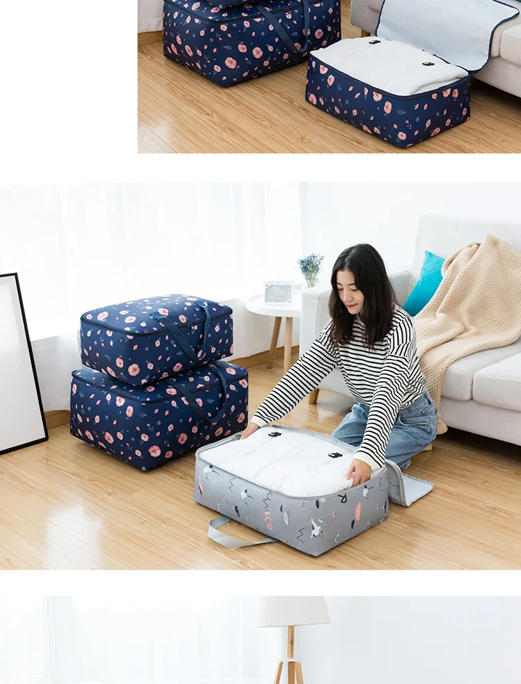 2019-New-Foldable-Under-Bed-Canvas-Fabric-Storage-Bag-Organizer-for-Comforters-Blankets-Bedding-Duvets-Clothes-Quilts-Pillows_10