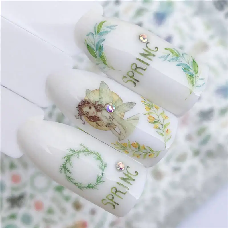 YWK Новое поступление 3D стикер для ногтей s богатое и благородное ожерелье цветок красочная наклейка 3D украшение для ногтей Дети DIY Маникюр Наклейка