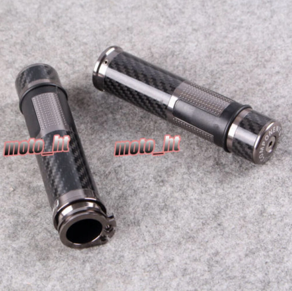 GZYF Carbon Fiber CNC machined Aluminum and Soft Rubber Handlebar Grips