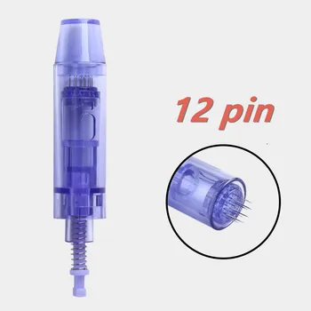 

50Pc Disposable Tattoo Cartridge Needles With Cap Permanent Makeup Nano Micro Needle Head For Dr Derma Pen Tip