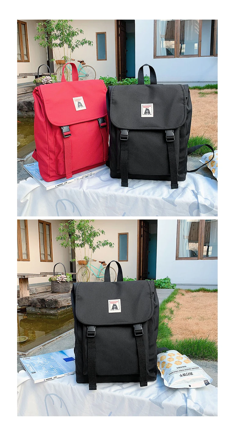 New Korean Student School Bag Backpack Oxford Waterproof Back Pack Large Capacity Travelling Bag Women Casual Simple Backpacks