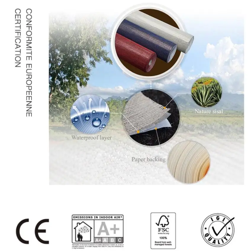 Коллекция 2019 года обои MY WIND Grasscloth морская трава 3D дизайнерские шторы фрески рулон