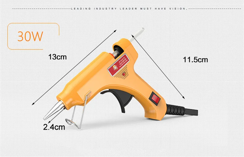 30 Вт клеевой пистолет AC промышленный домашний мини горячего расплава мини пистолеты термоэлектрический термотемпературы инструменты и термоклеевой пистолет электроинструменты