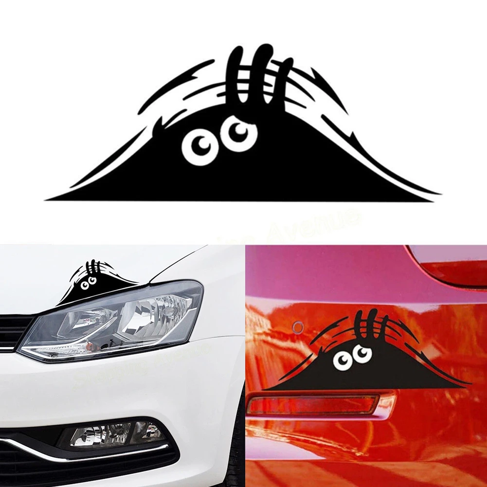 

Funny Peeking Monster 3D Big Eyes Car Sticker for Ford Focus Fiesta Kuga Citroen C5 Skoda Octavia Rapid Superb Accessories