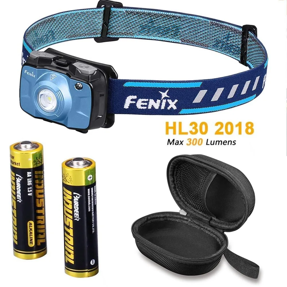 

Fenix HL30 2018 Cree XP-G3 White LED & Nichia Red LEDs High-performance Outdoor Hiking Headlamp with AA Batteries,Fenix APB-20