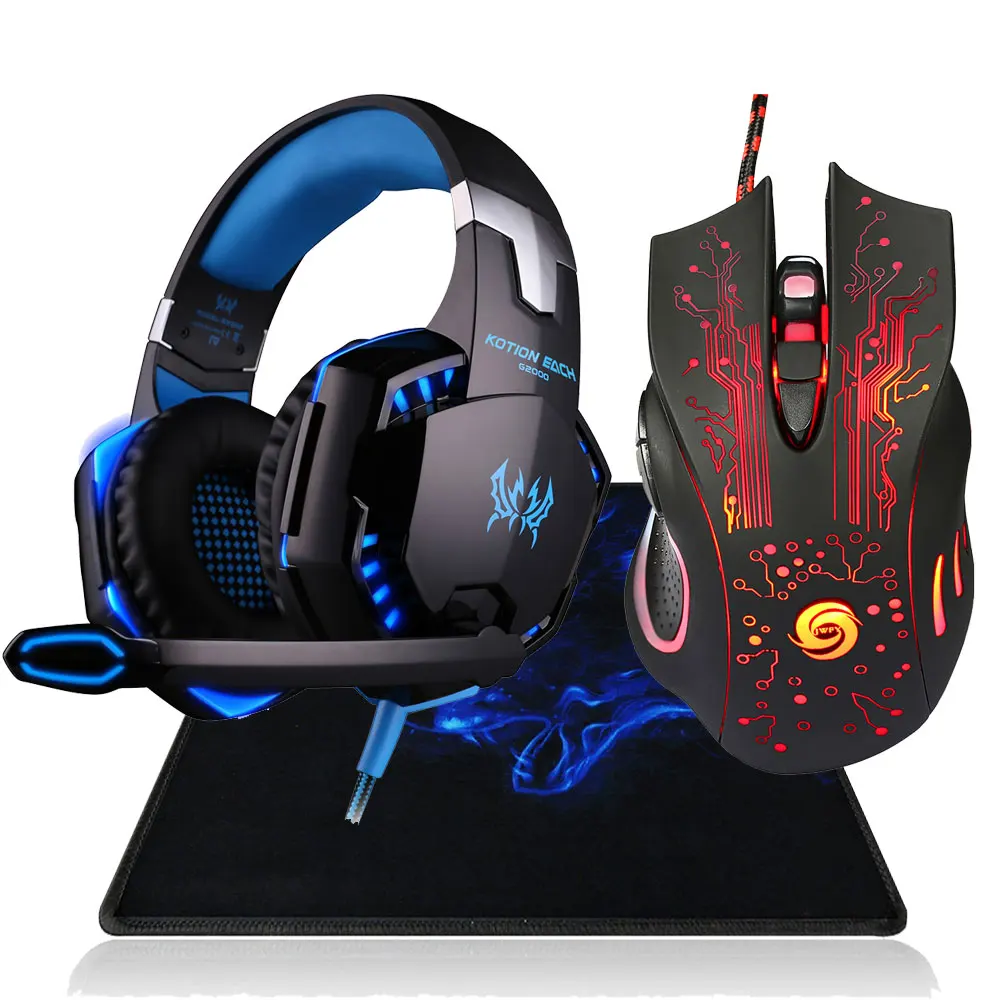 Professional USB Wired 5 Levels 5500 DPI Gaming Mouse 6 Buttons LED