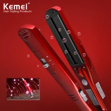 Kemei3011 dry iron hair straighteners Professional Hairstyling Portable Ceramic Hair Straightener Irons Styling Tools