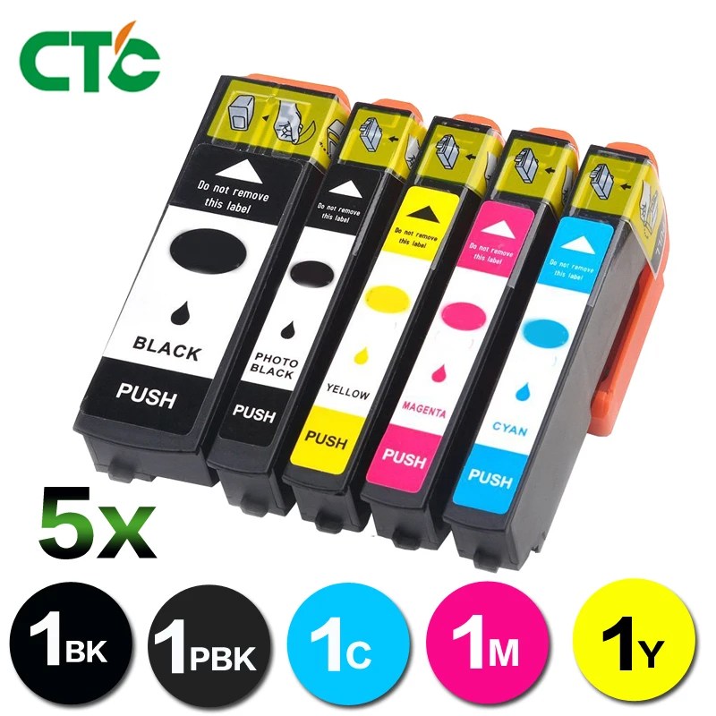 

5pcs 273XL T2730 ink Cartridge Compatible for Epson T2735 Expression XP510 XP610 XP710 XP600 XP700 XP800 XP520 XP620 printer