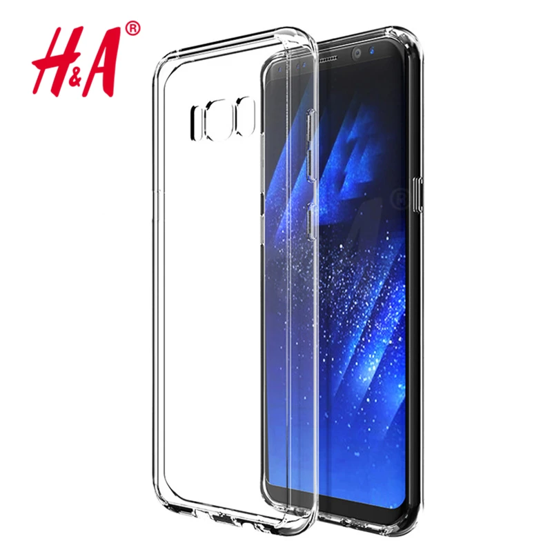 H&A Soft TPU Ultra Crystal Clear Cases For Samsung Galaxy S8 S8 plus S7 S7 edge Case Silicone Cover For Samsung S8 S7 Phone Bag cases-for-s8+