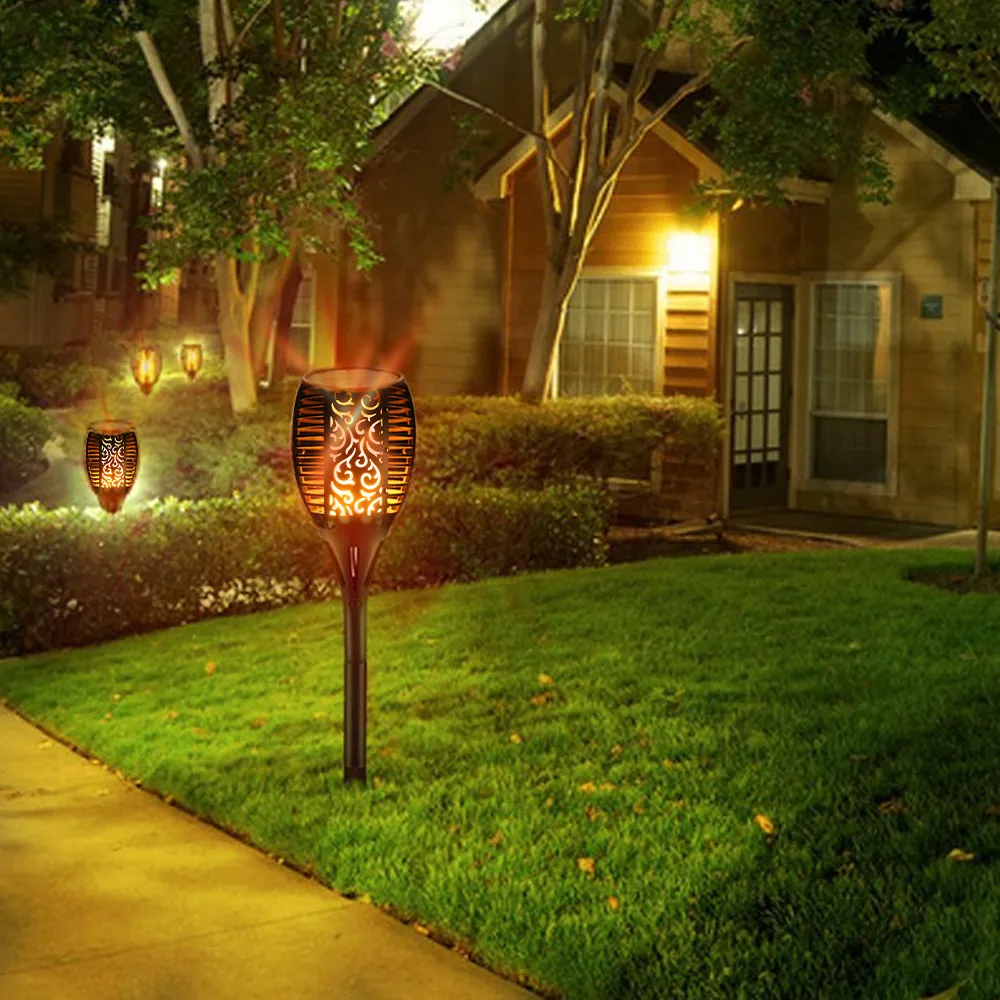 

Lightme Utorch LED Solar Waterproof Flickering Flame Torch Light Outdoor Landscape Decoration Lighting Wide Application Scope