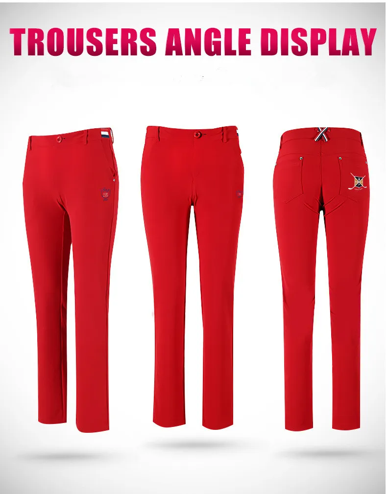 PGM Женская Спортивная одежда для гольфа, тонкие брюки, зимние, полиэстер, дышащие, высокая эластичность, быстросохнущие женские брюки для гольфа