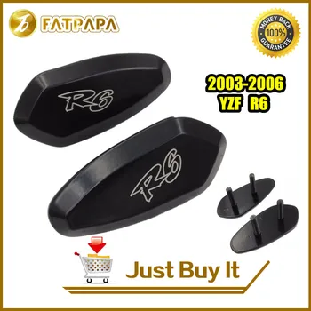 

Free shipping motorcycle accessories CNC Aluminium R6 Mirror Base Plates for Yamaha YZF R6 2003 2004 2005 2006