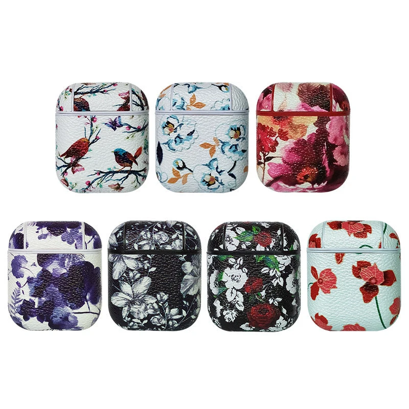 

Bluetooth Headset Cover for Apple Airpods Case Flower Cover for Wireless Headphone Flamingo Hard PC Earphone Charging Box Sport