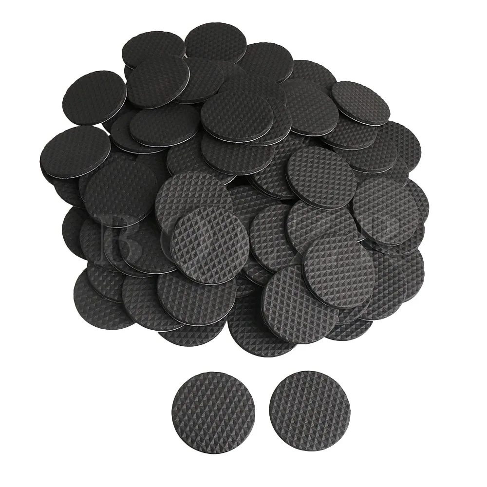 BQLZR 4x4cm Round Non Slip Foam Self adhesive Pads Furniture Feet Pads