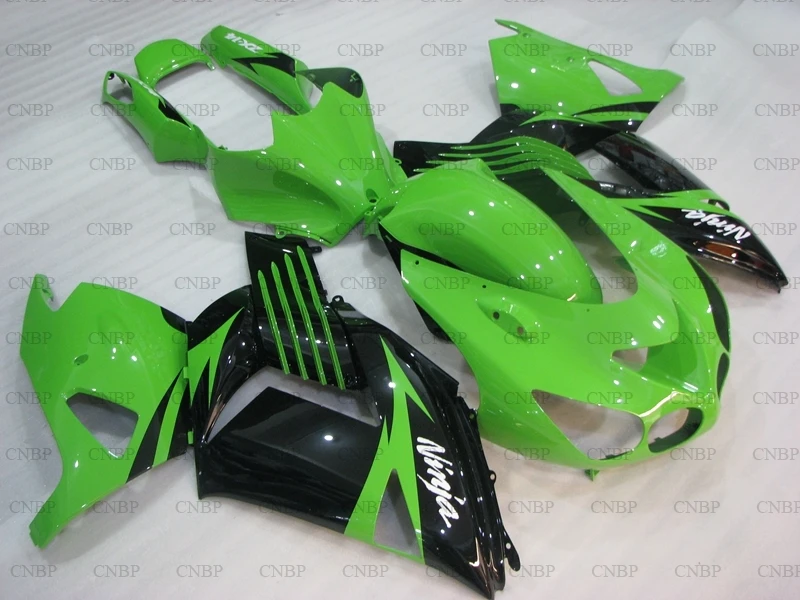 

for Kawasaki Zx14r 2006 - 2011 Motorcycle Fairing ZZR 1400 10 11 Fairings ZZR 1400 08 09 Green Black Abs Fairing