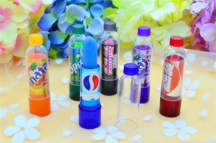 New Fashion 6pcs Makeup Change Color Cola sweet cute Moisturizer Faint scent Lip Balm Lipstick Flavoured Coke Gift New Fashion 6pcs Makeup Change Color Cola sweet cute Moisturizer Faint scent Lip Balm Lipstick Flavoured Coke Gift