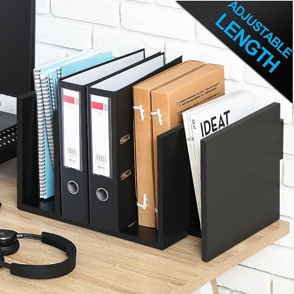Fitueyes Extension Book Rack Desk Bookshelf Organiser For Office