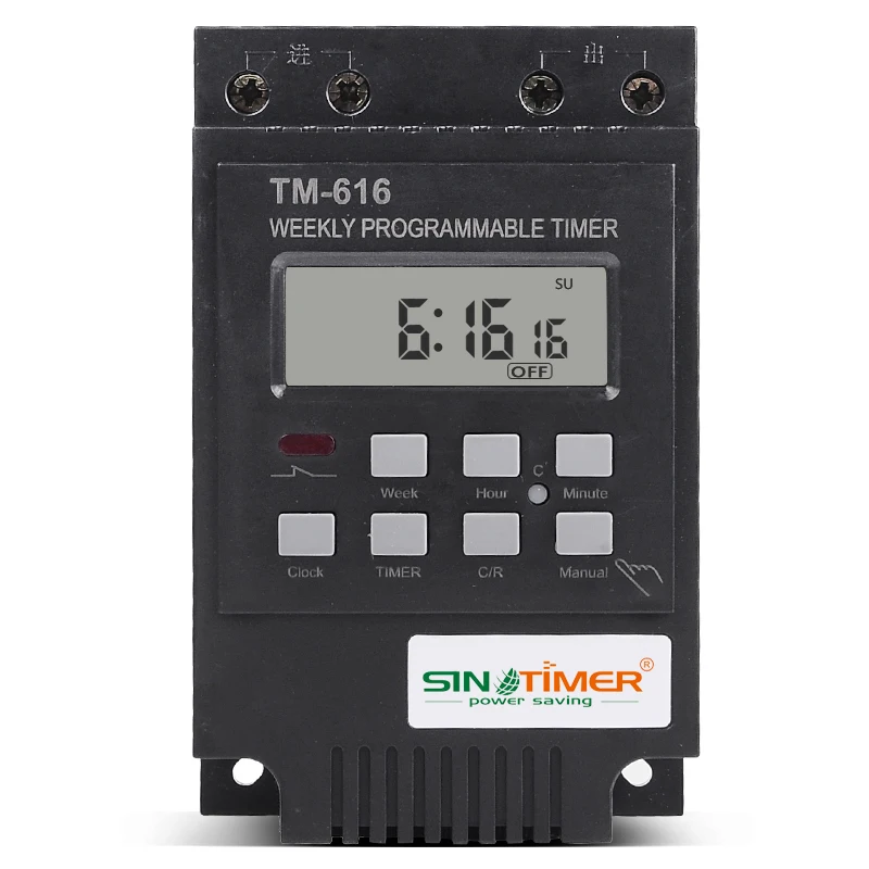 SINOTIMER 30A управление нагрузкой DC 12 в таймер 7 дней 17ON/OFF программируемый 24hrs цифровой