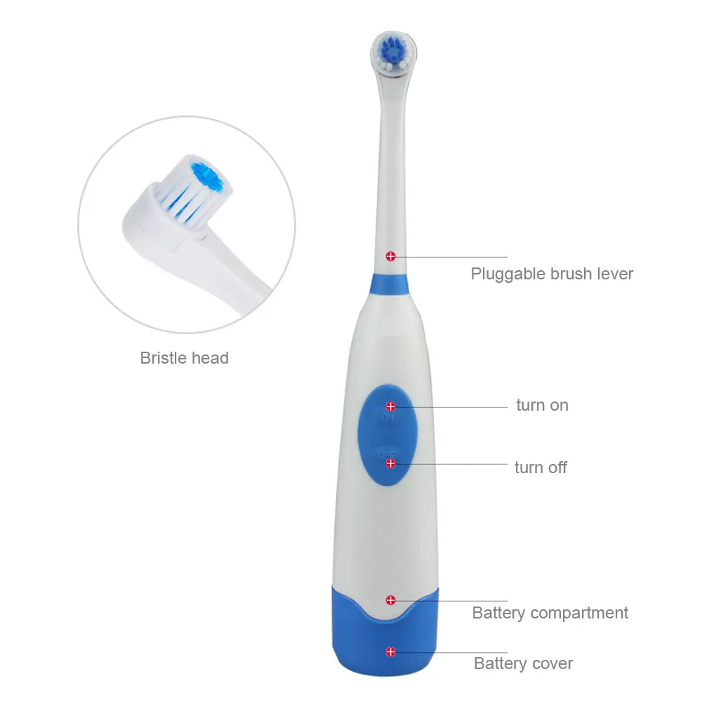 New Adult Double Power Electric Toothbrush Sound Vibration Waterproof