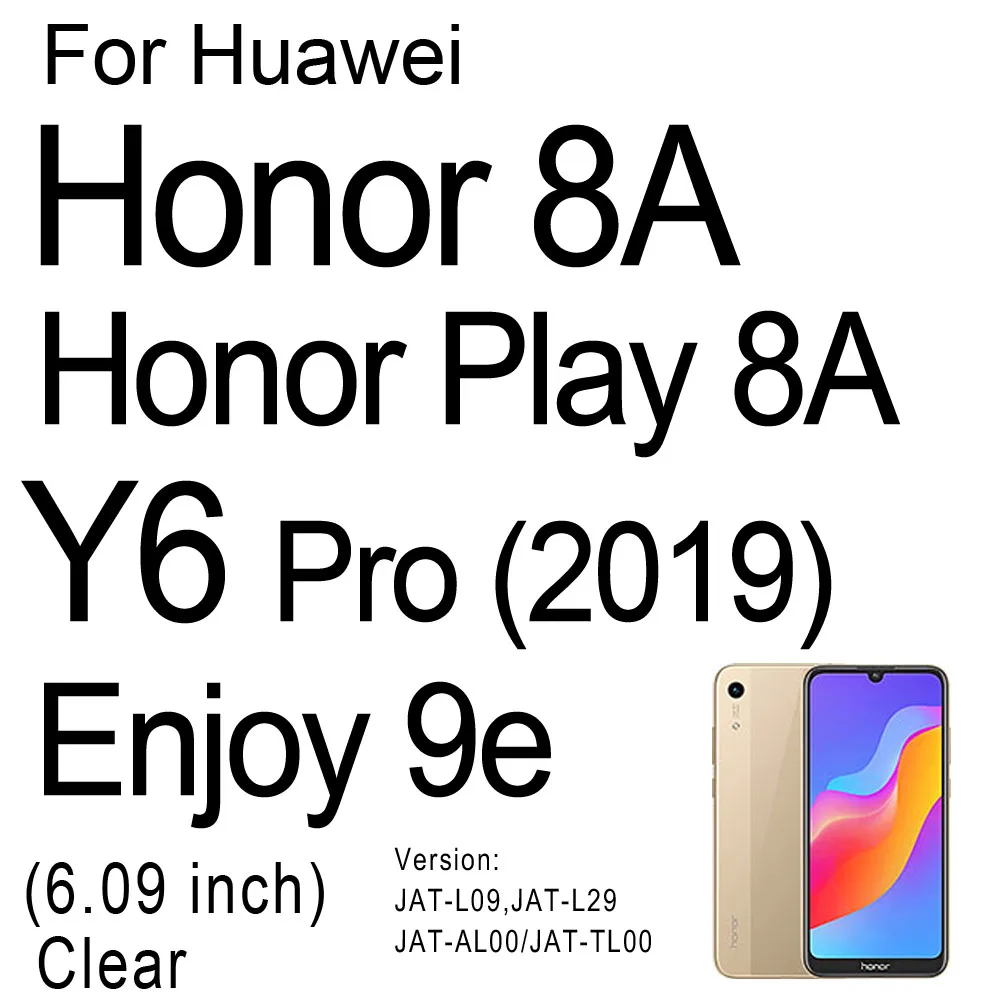 Для huawei Honor 7A 8A Pro 8S 8C 8X Max 7C 7s Чехол прозрачный мягкий гелевый ТПУ силиконовый чехол для телефона AUM-AL00/AL20/Dua-L22 - Цвет: 8A