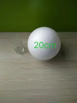 Bola de Espuma de Poliestireno Bolas de Festa de Casamento Isopor Branco Bola Decoração Crianças Faça Você Mesmo Handmade Artesanato 25cm Diâmetro 1 Peça 17 High Quality Brinquedos e hobbies
